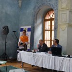 Livia Morega (Eurodite) welcoming the guests from 7 different countries